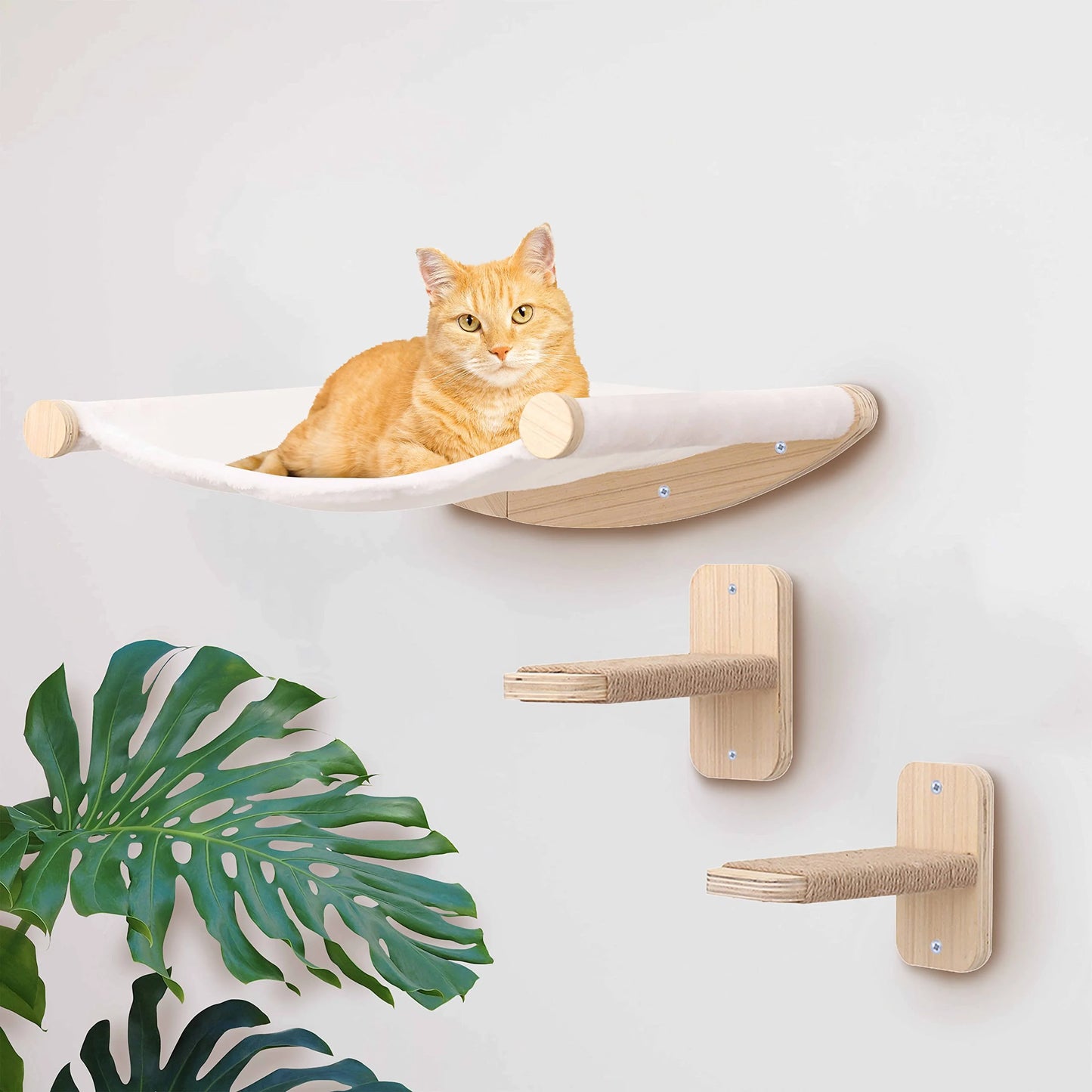 Piece Wall-Mounted Cat Climbing Rope Solid