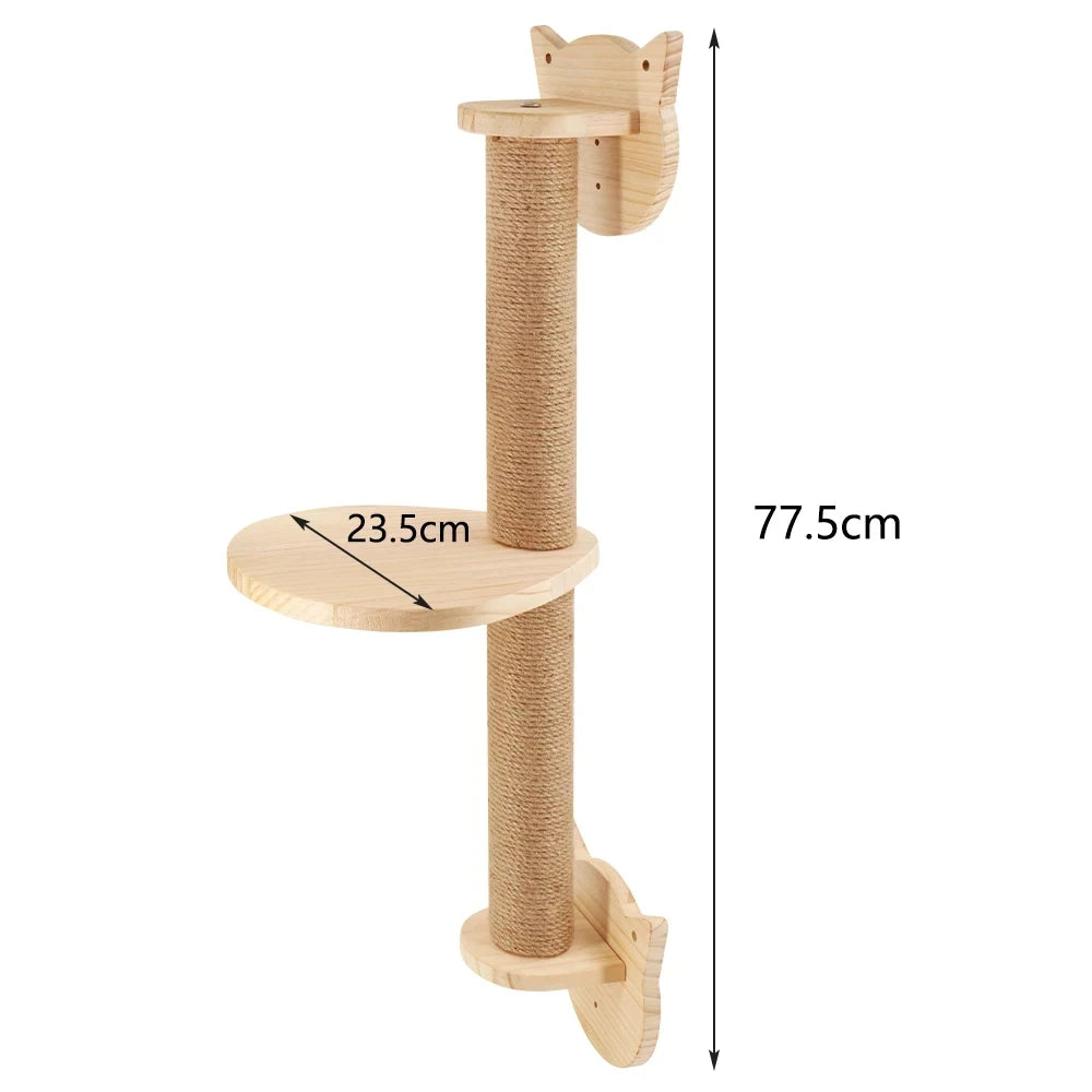 Piece Wall-Mounted Cat Climbing Rope Solid