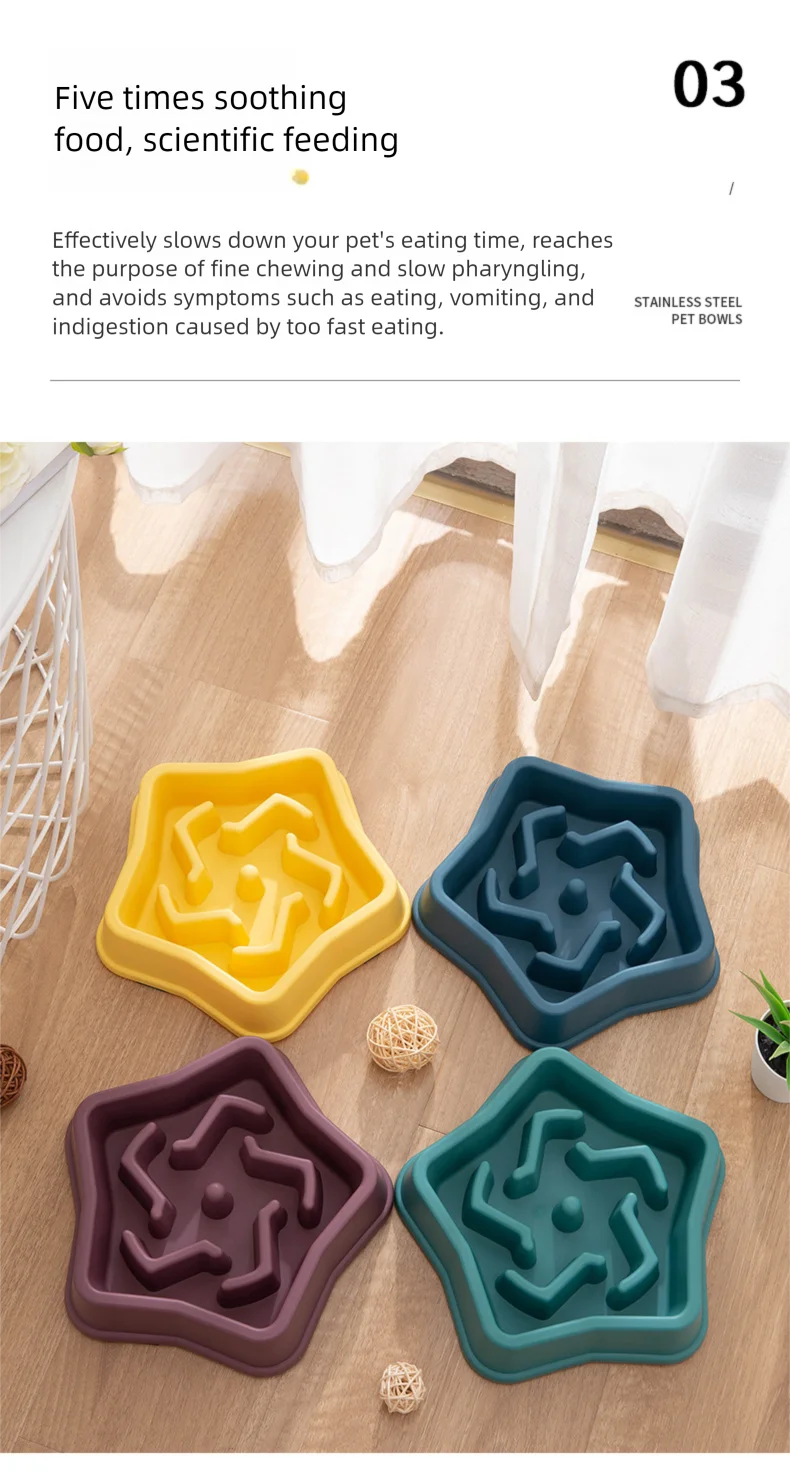 Slow Feeder Pet Bowl