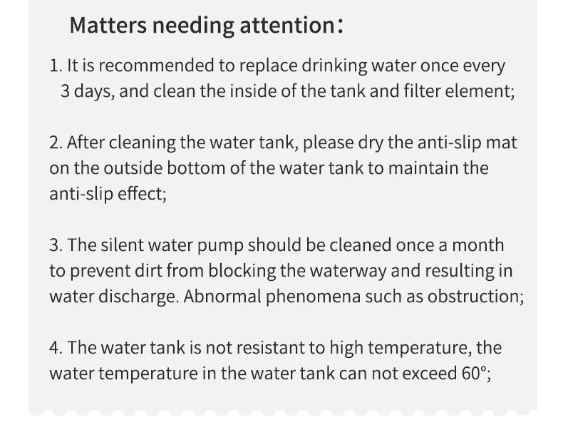 Pet Water Fountain