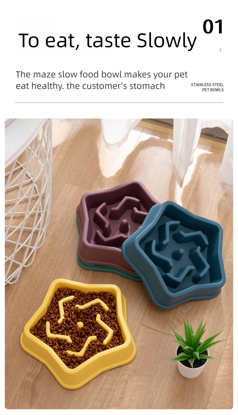Slow Feeder Pet Bowl