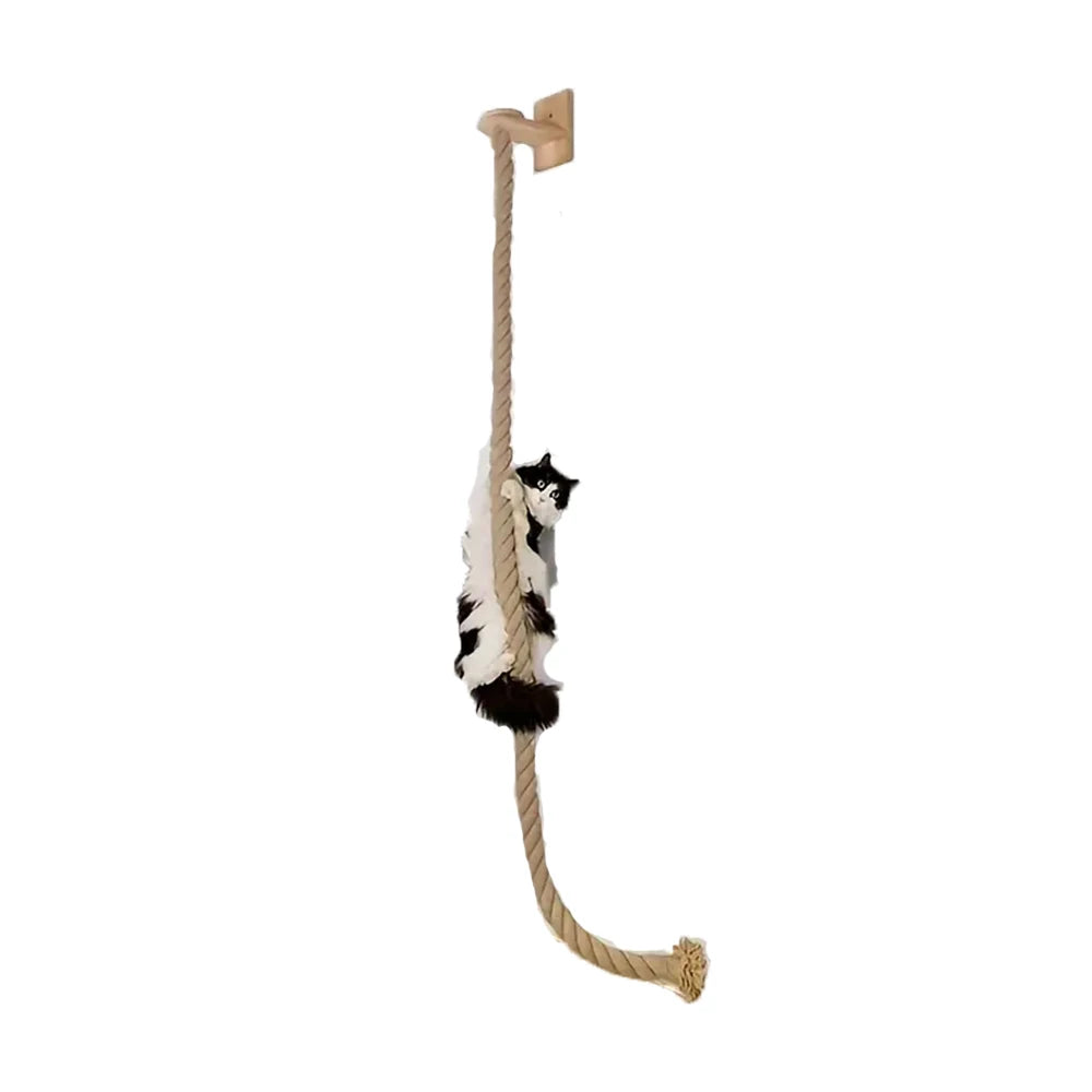 Piece Wall-Mounted Cat Climbing Rope Solid