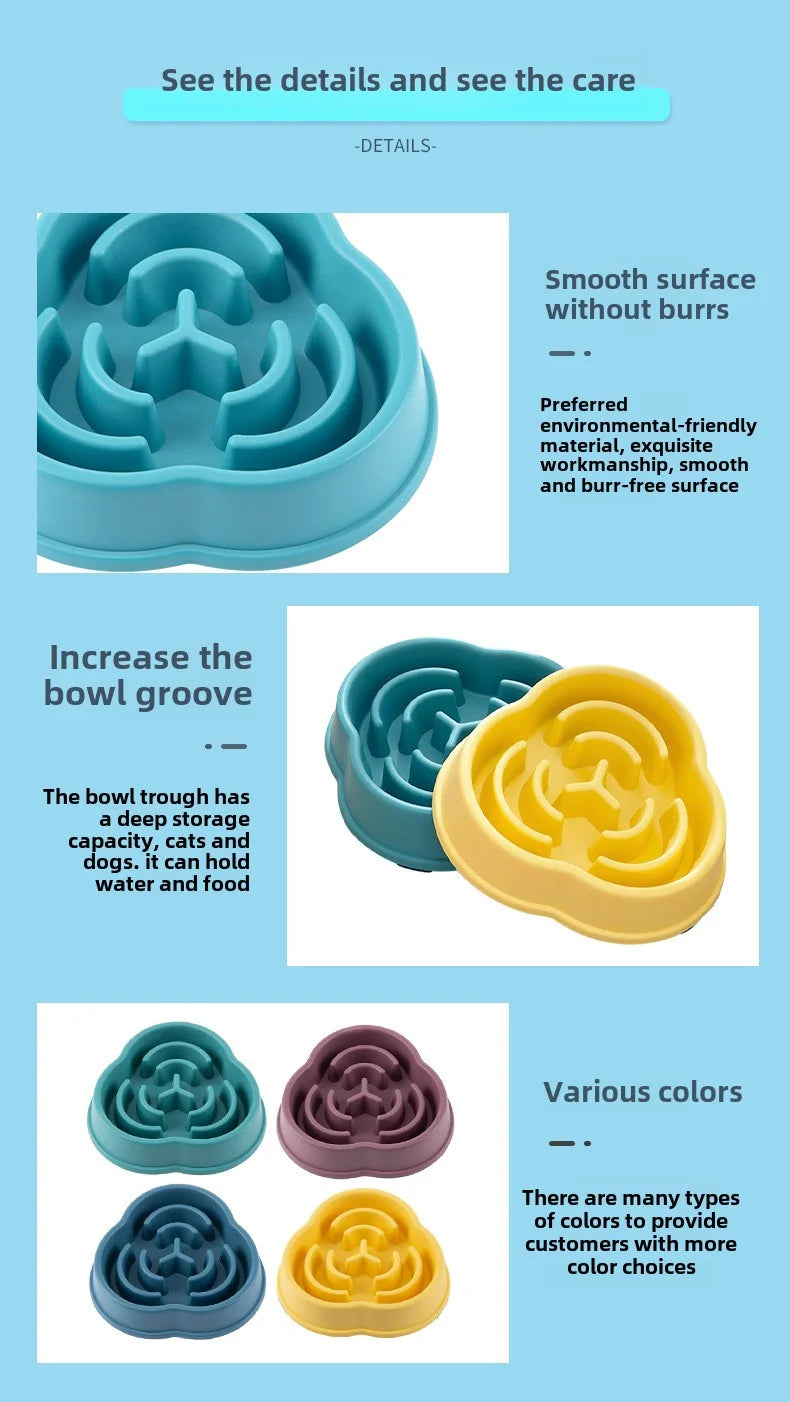 Slow Feeder Pet Bowl