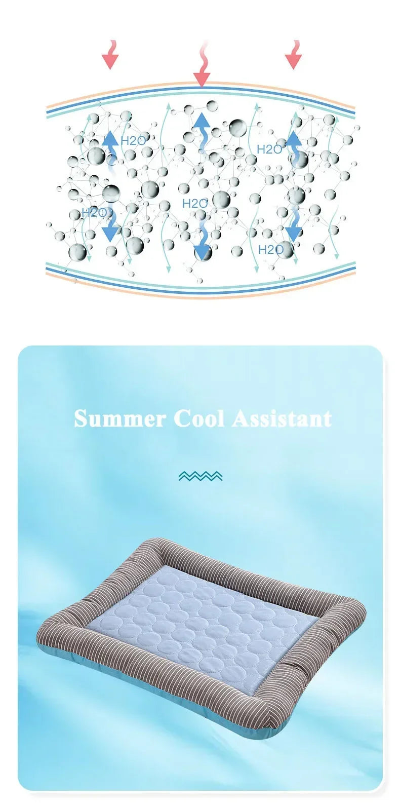 🐾 Ultra Comfort Summer Cooling Bed for Pets 🐾