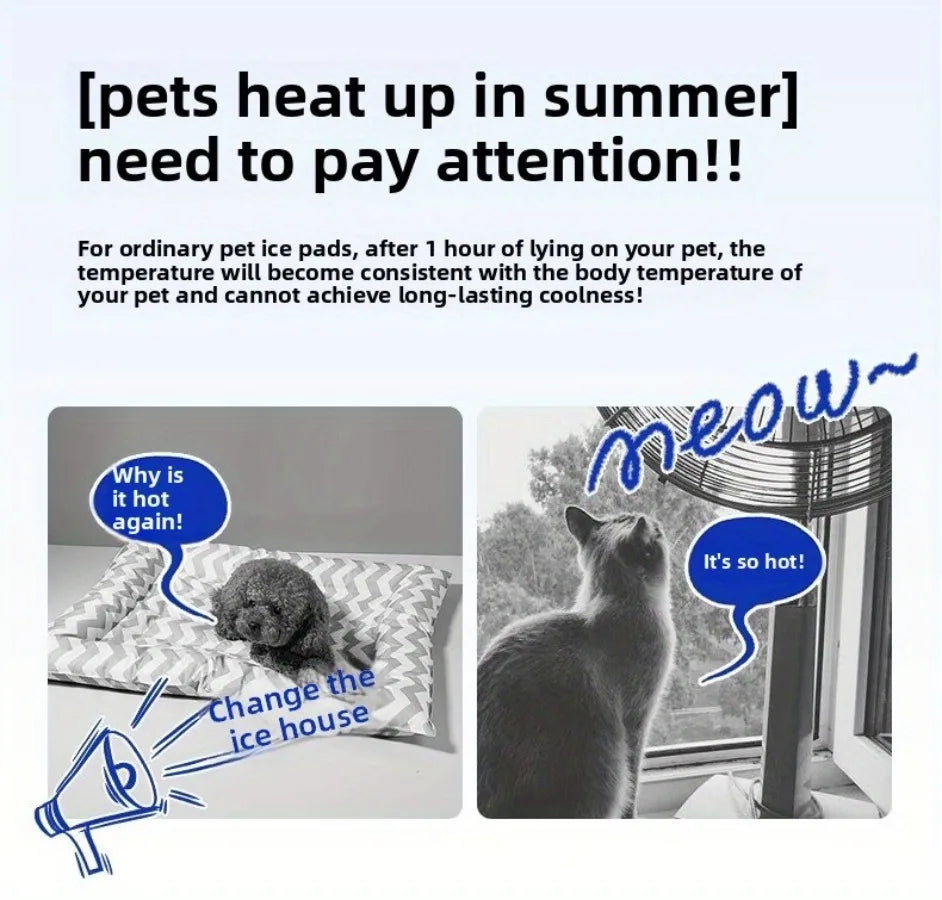 🐾 Ultra Comfort Summer Cooling Bed for Pets 🐾