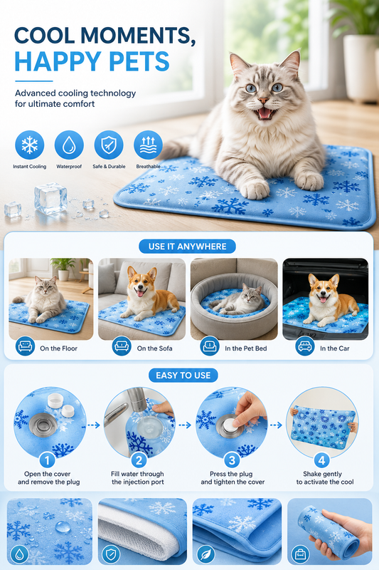 🐾 Premium Cooling Mat for Pets 🐾