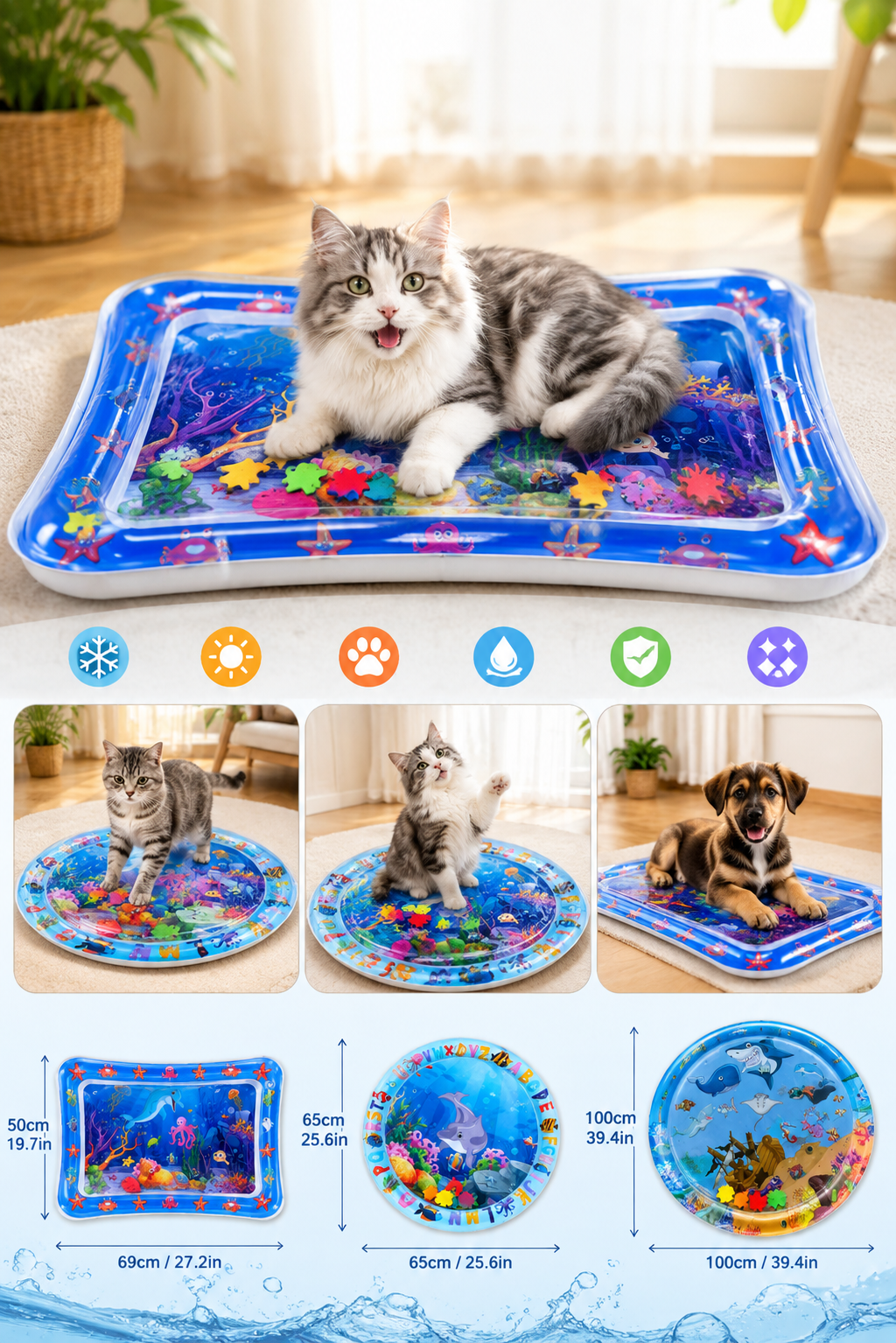 🐾 Ultra Comfort Cooling Mat For Pets and babies 🐾