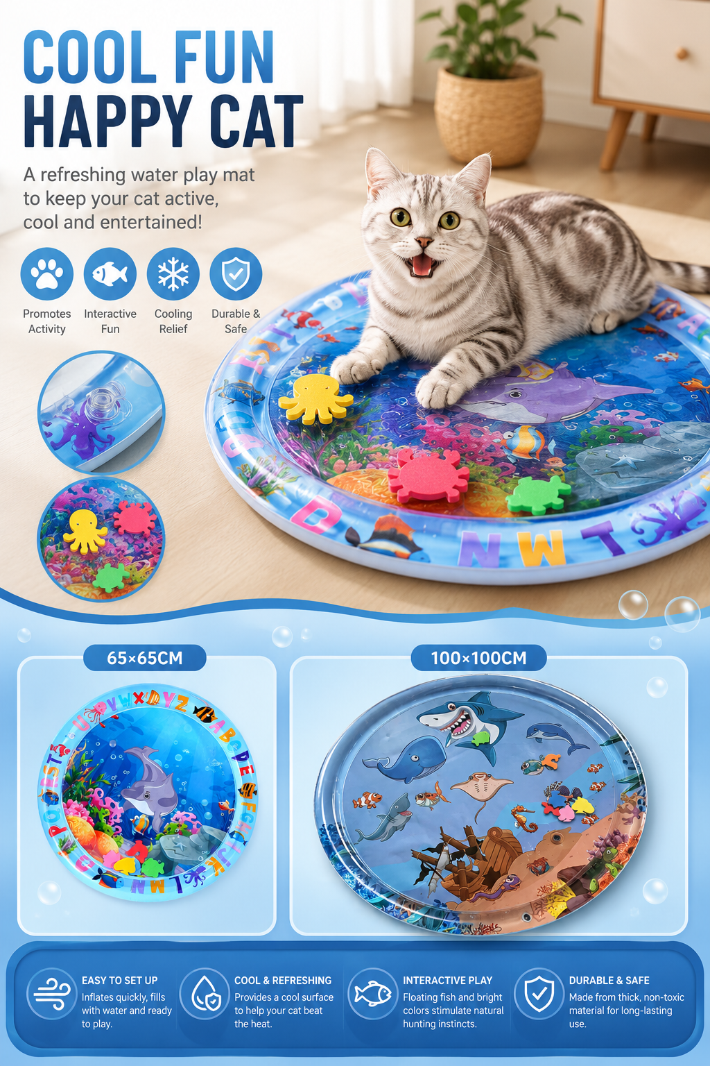 🐾 Premium Cooling Mat For Pets  🐾