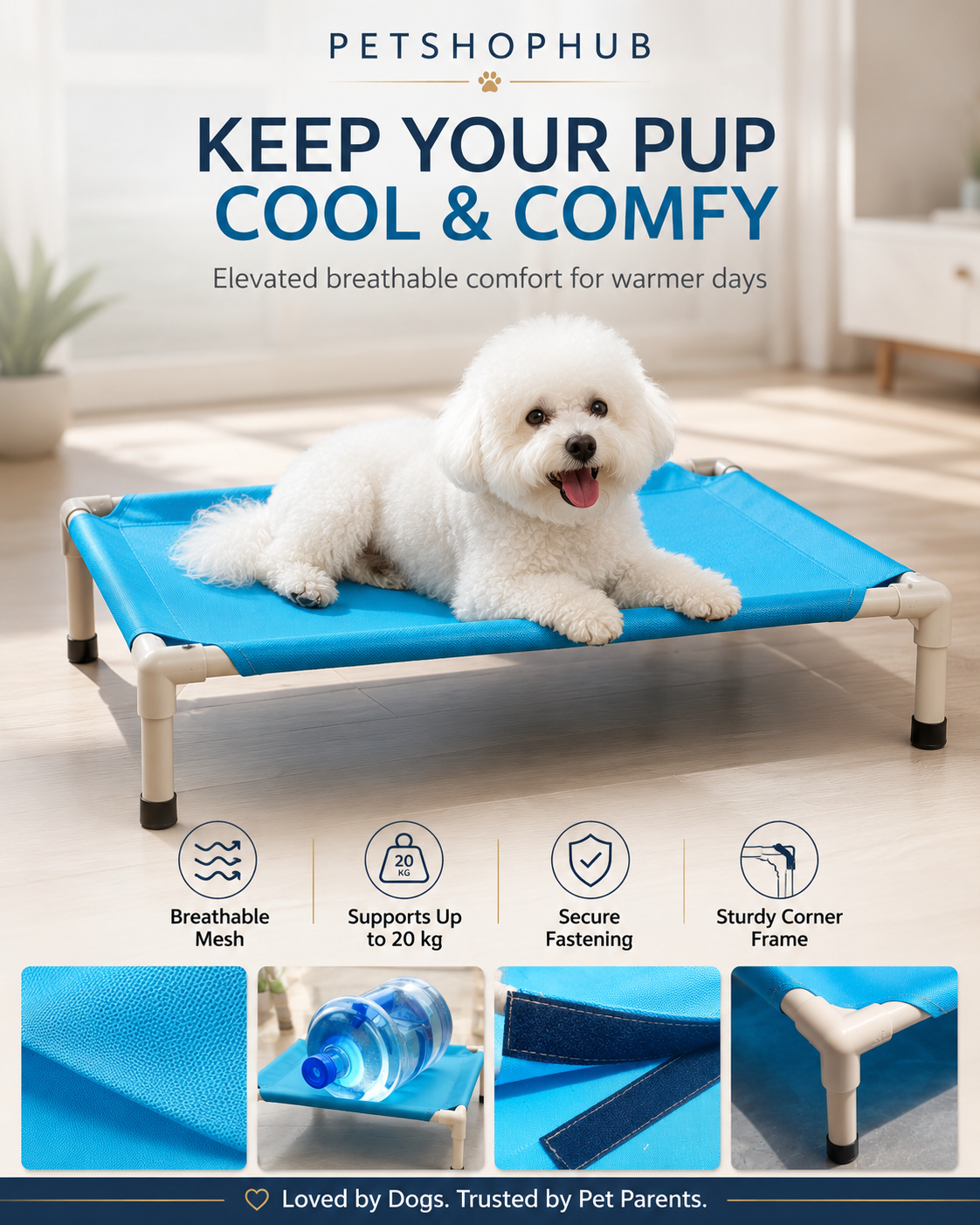 🐾 Ultra Comfort Summer Cooling Bed for Pets 🐾