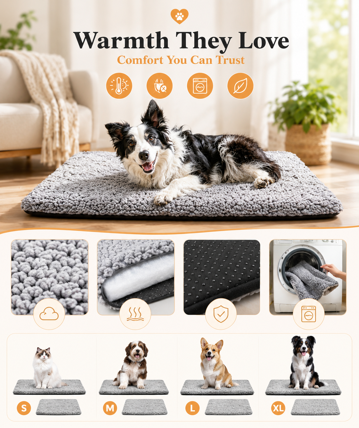 🐾Soft Pet Comfort Mat🐾