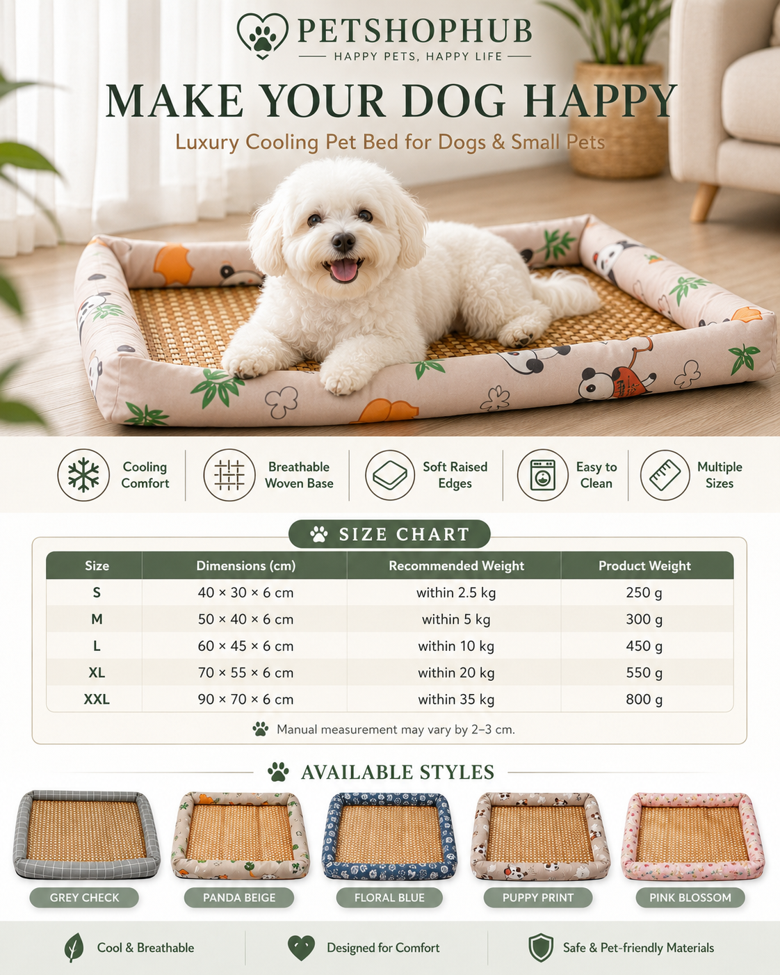 🐾 Ultra Comfort Summer Cooling Bed for Pets 🐾