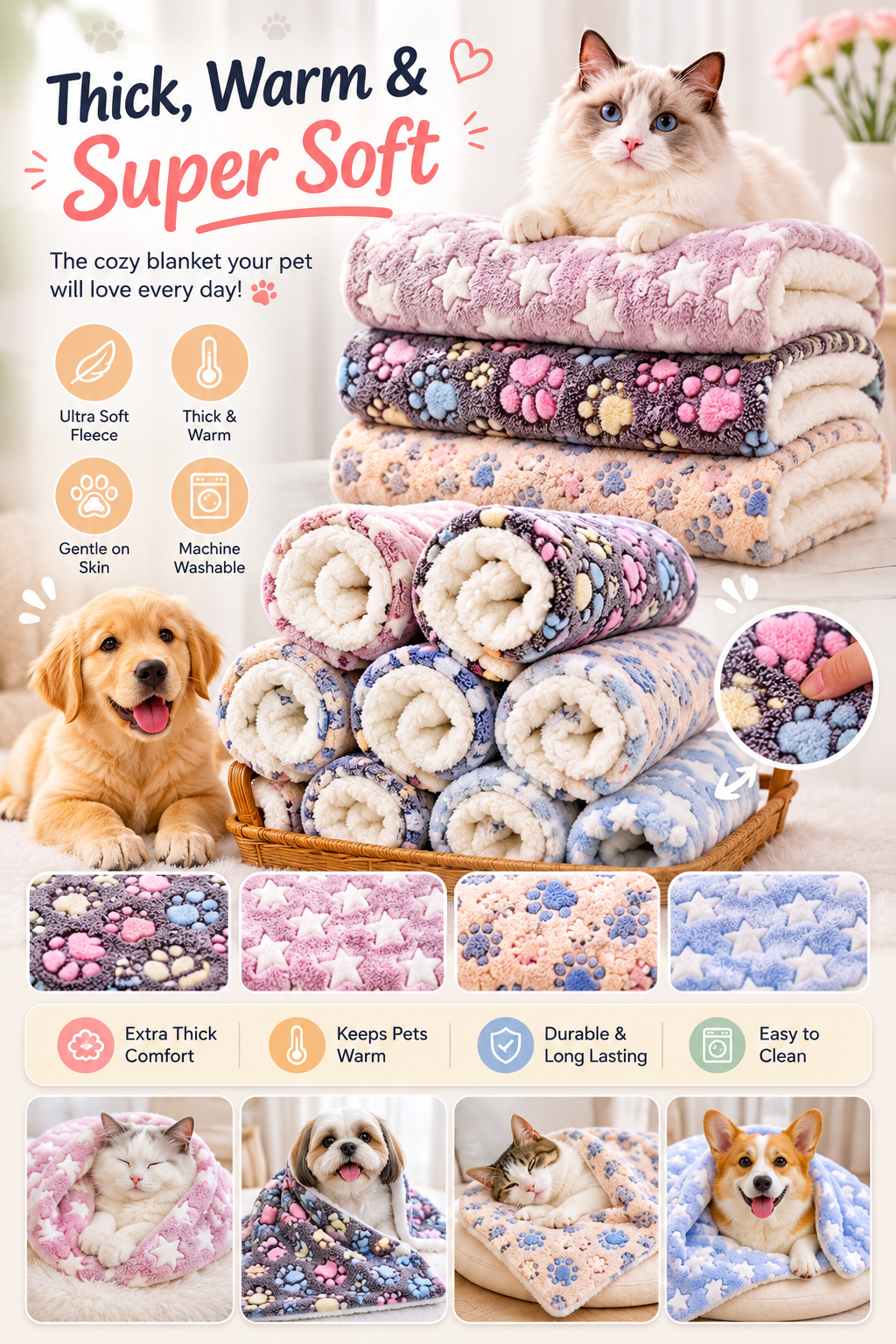 Soft Pet Blanket
