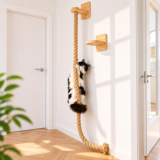 Piece Wall-Mounted Cat Climbing Rope Solid